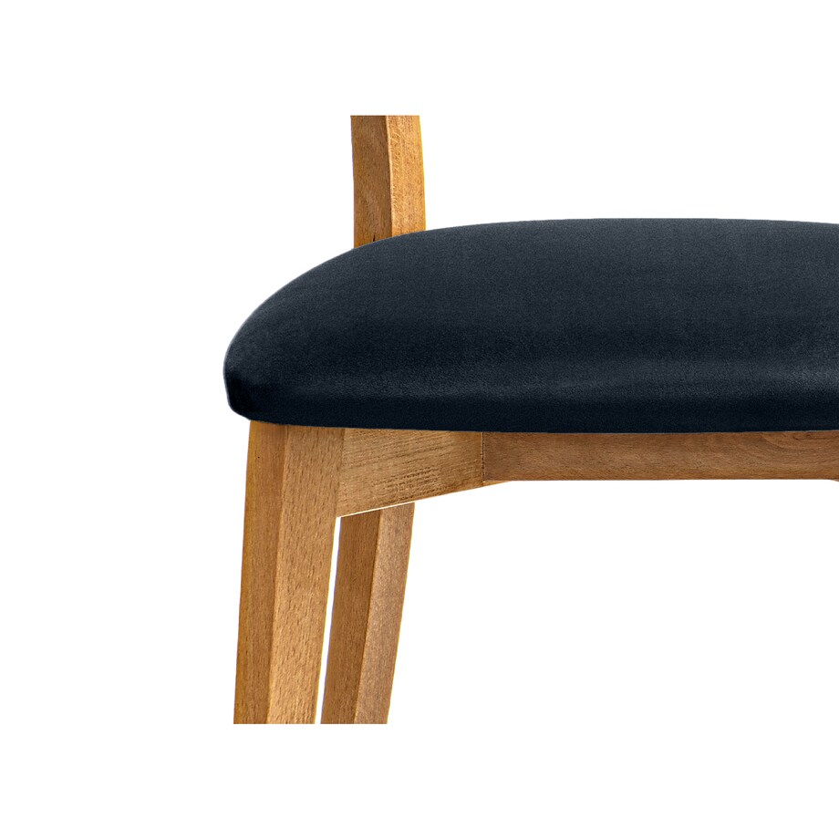 KONSIMO LYCO loftowe krzesła 2 sztuki ciemnoniebieskie