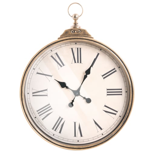 Zegar ścienny GANDIA 40 cm Złoty