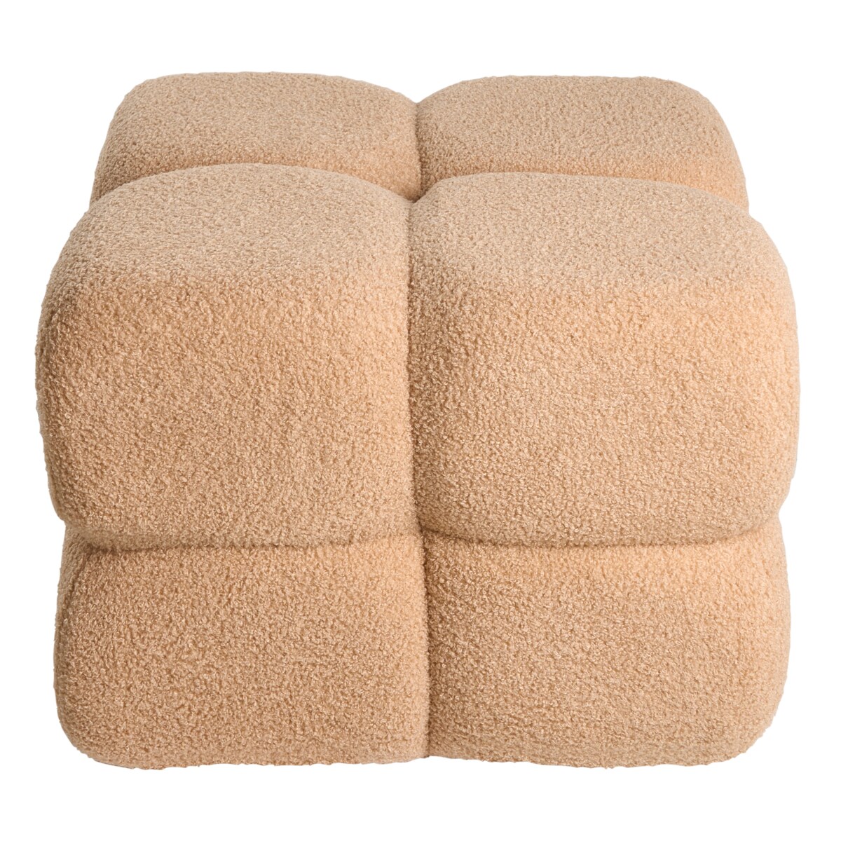 Puf CALIENTE Boucle Beżowy