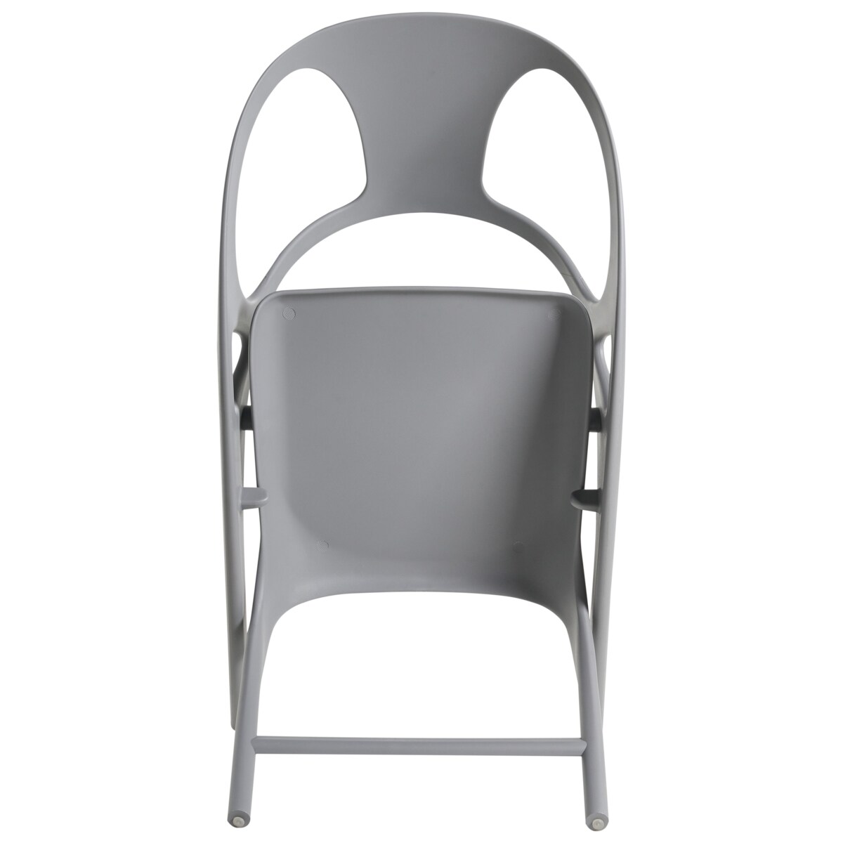 Zestaw 4 krzeseł ogrodowych Składane NEMI Szary