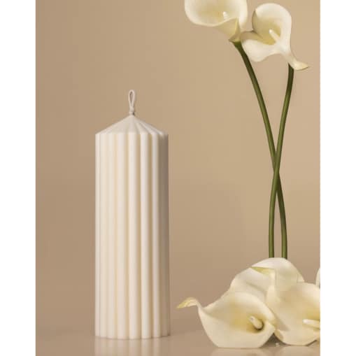 Świeca sojowa Pillar L – elegancka ręcznie robiona dekoracja w nowoczesnym stylu