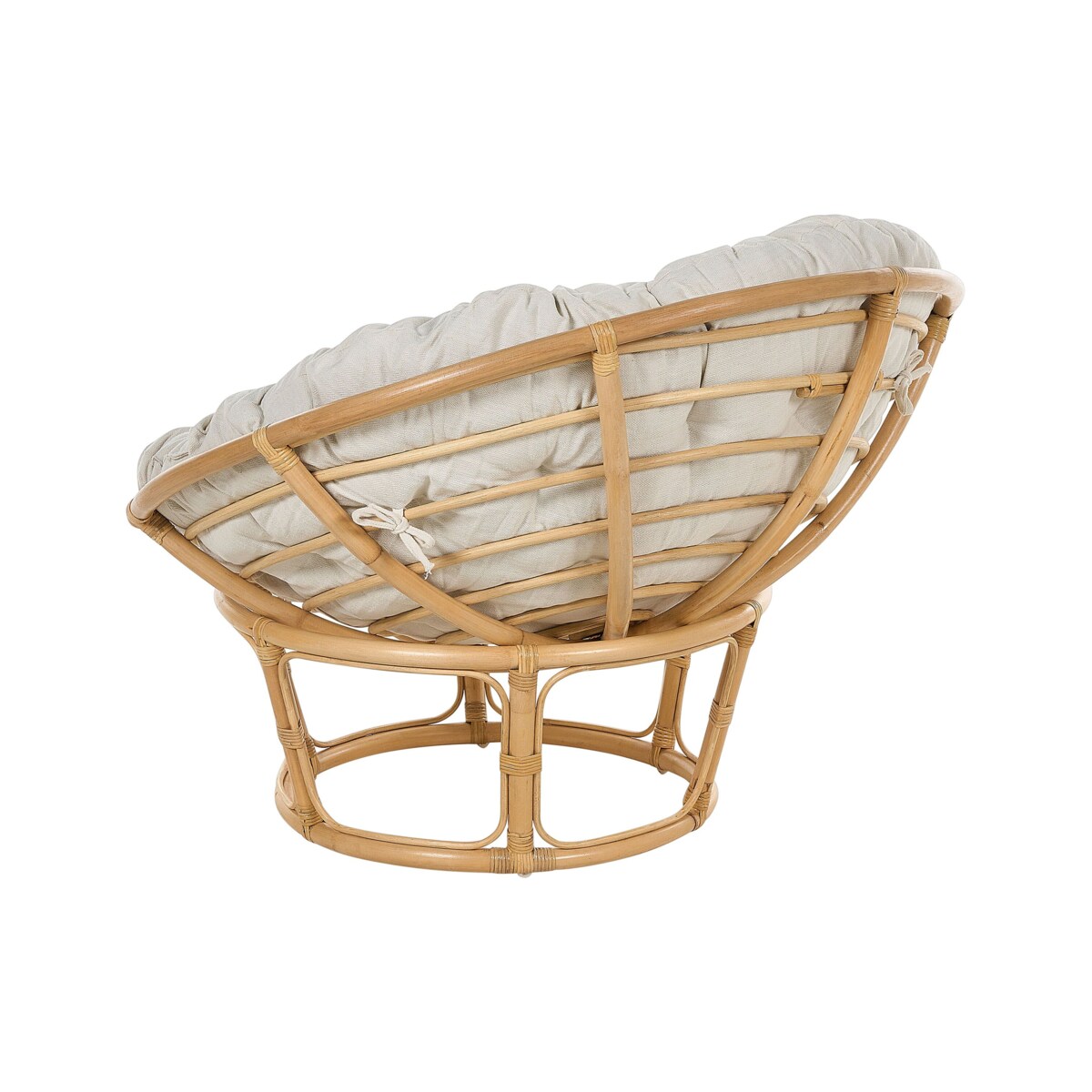 Krzesło ogrodowe Zestaw 2 Rattan Jasnobeżowy SALVO