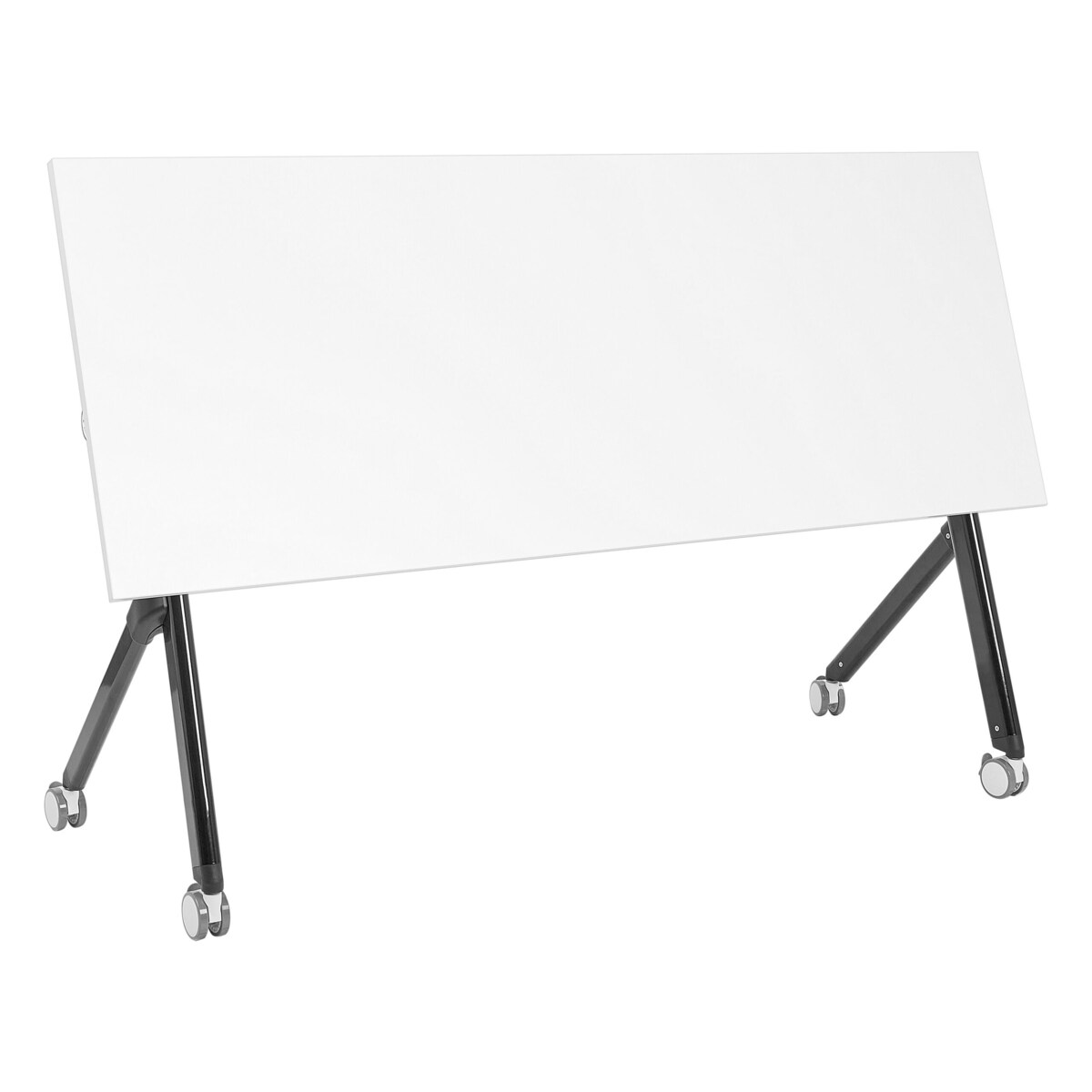 Składane biurko BENDI Biały 160 cm 60 cm Z kółkami