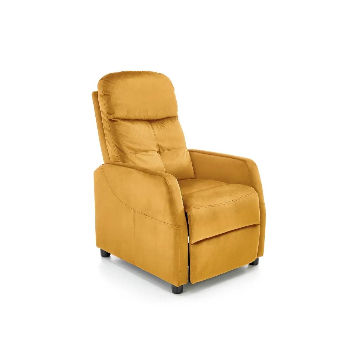 Fotel rozkładany FELIPE 2 VELVET musztardowy