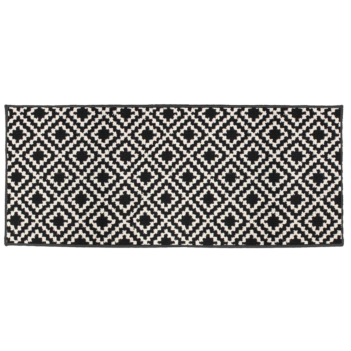 Chodnik do kuchni LOSIBI, beżowo-czarny, skandynawski wzór