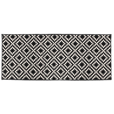 Chodnik do kuchni LOSIBI, beżowo-czarny, skandynawski wzór