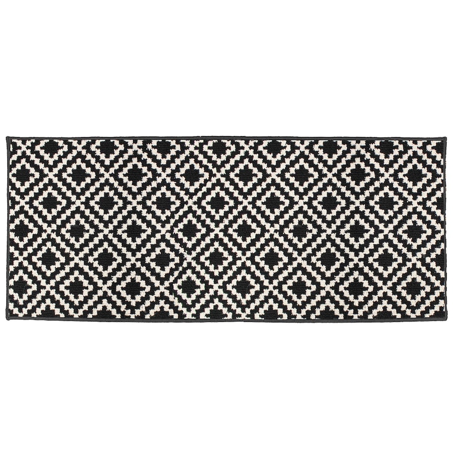 Chodnik do kuchni LOSIBI, beżowo-czarny, skandynawski wzór