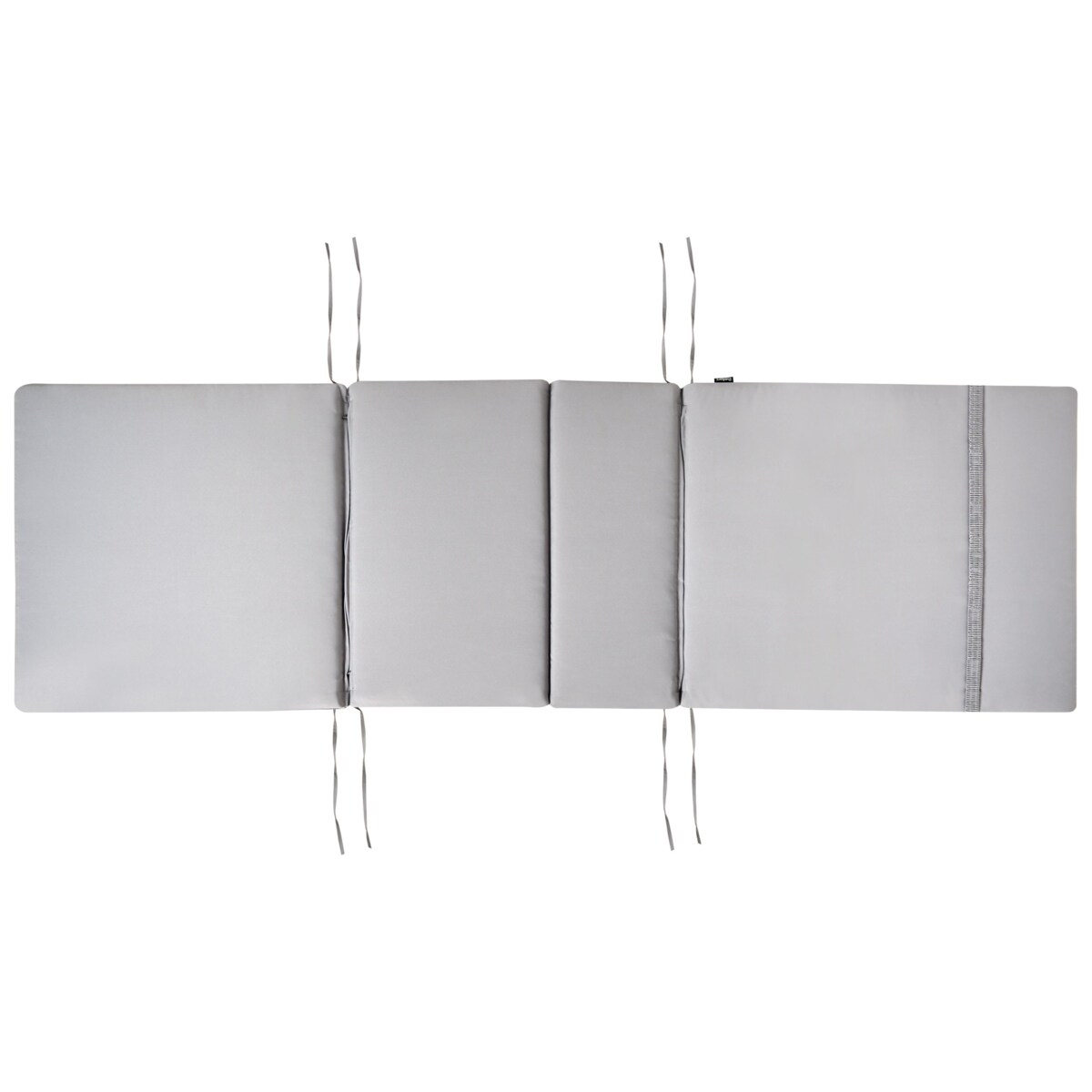 Poduszka na krzesło ogrodowe TOSCANA/JAVA/AMANTEA PREMIUM 188 x 59 cm Jasnoszary