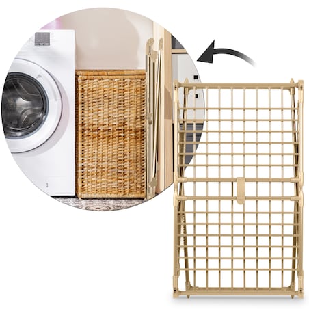 Suszarka na pranie stojąca rozkładana Debora złota Massido