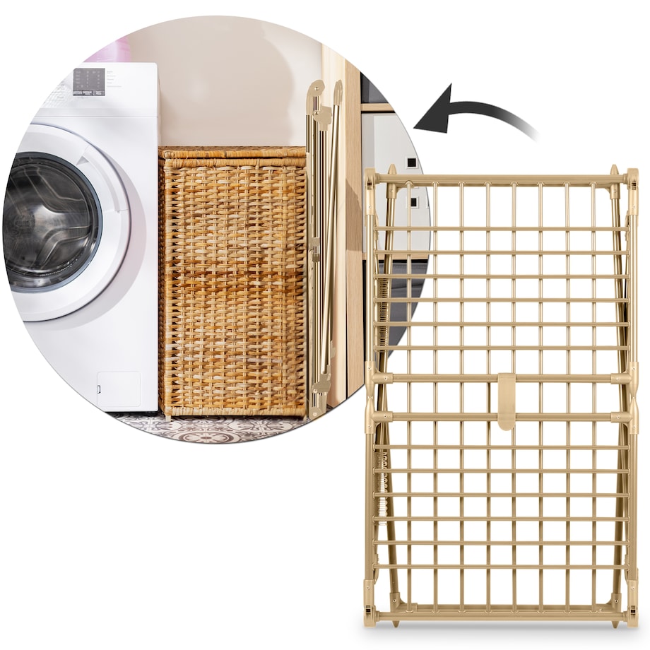 Suszarka na pranie stojąca rozkładana Debora złota Massido