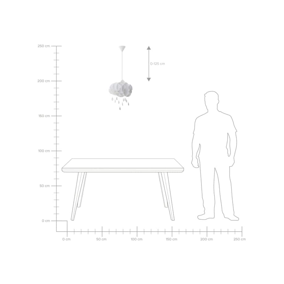 Lampa wisząca AILENNE Biały