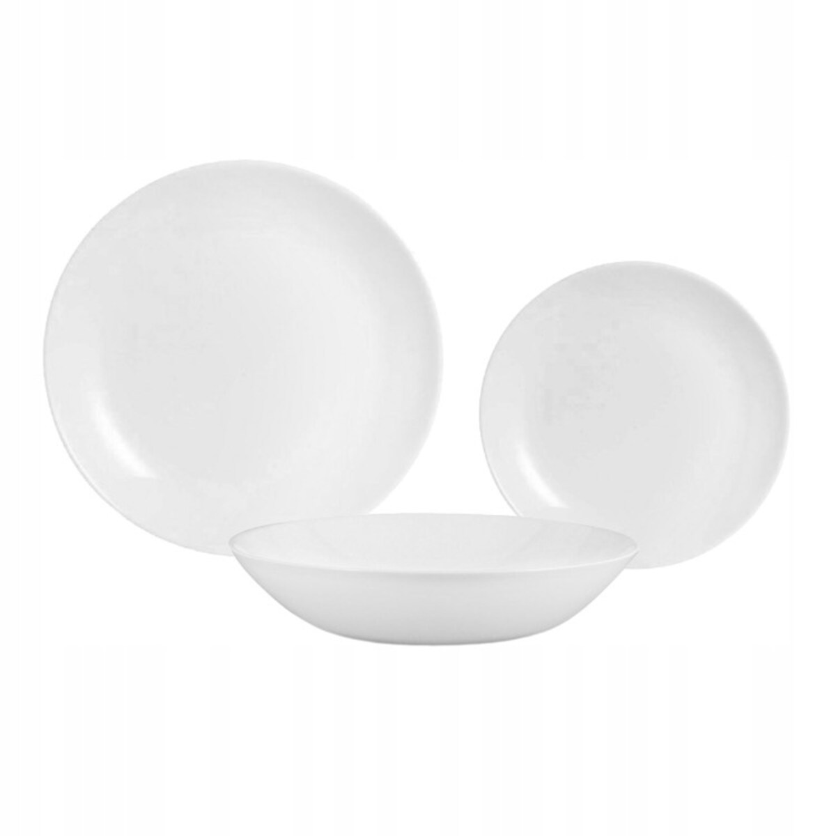 KOMPLET OBIADOWY DIWALI BIAŁY 6 osób LUMINARC