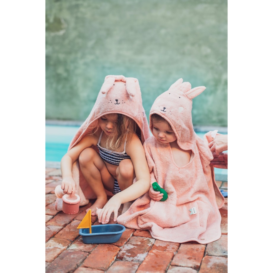 Ręcznik Kąpielowy z Kapturem 70 x 130cm - Królik Trixie Baby