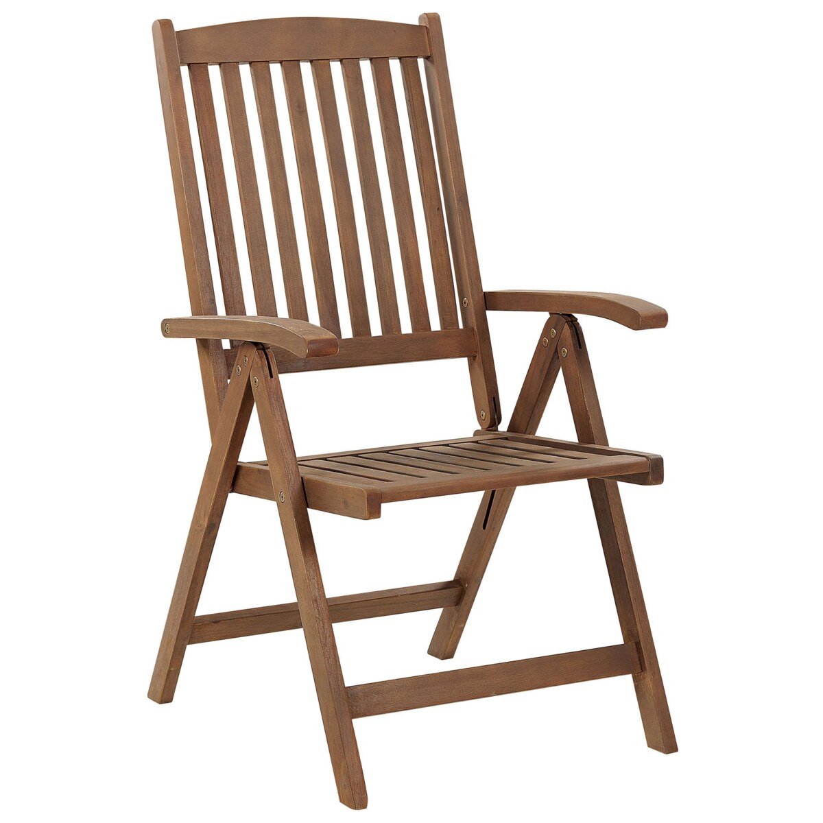 Krzesło ogrodowe AMANTEA Drewno akacjowe Ciemnobrązowy