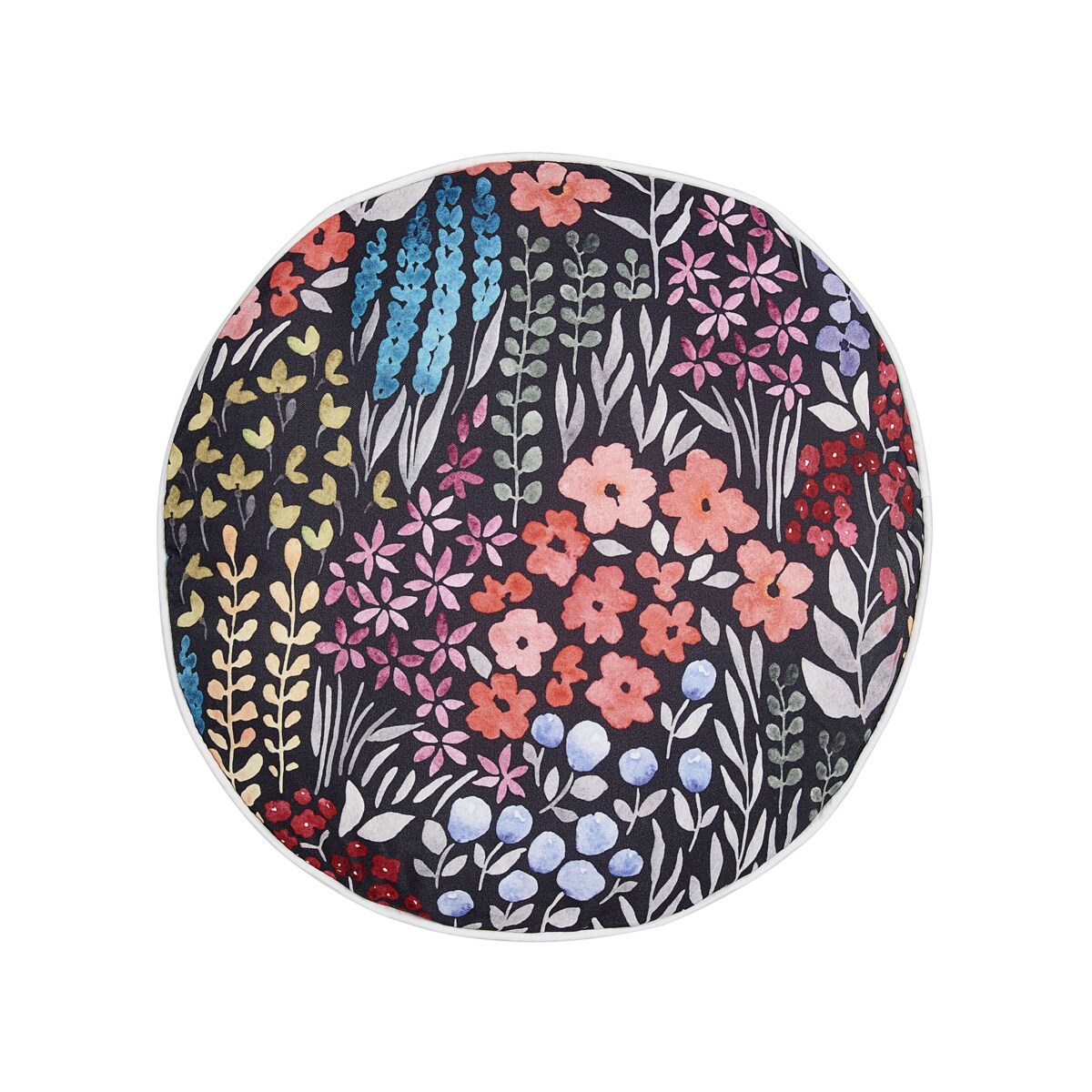 2 poduszki ogrodowe w kwiaty 40 cm wielokolorowe CASTELARO