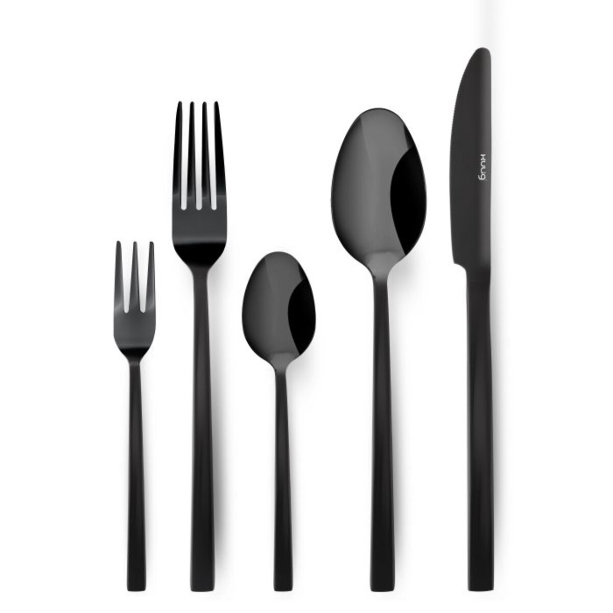 Nóż obiadowy Piano Shiny black 3 sztuki zawieszka 30862