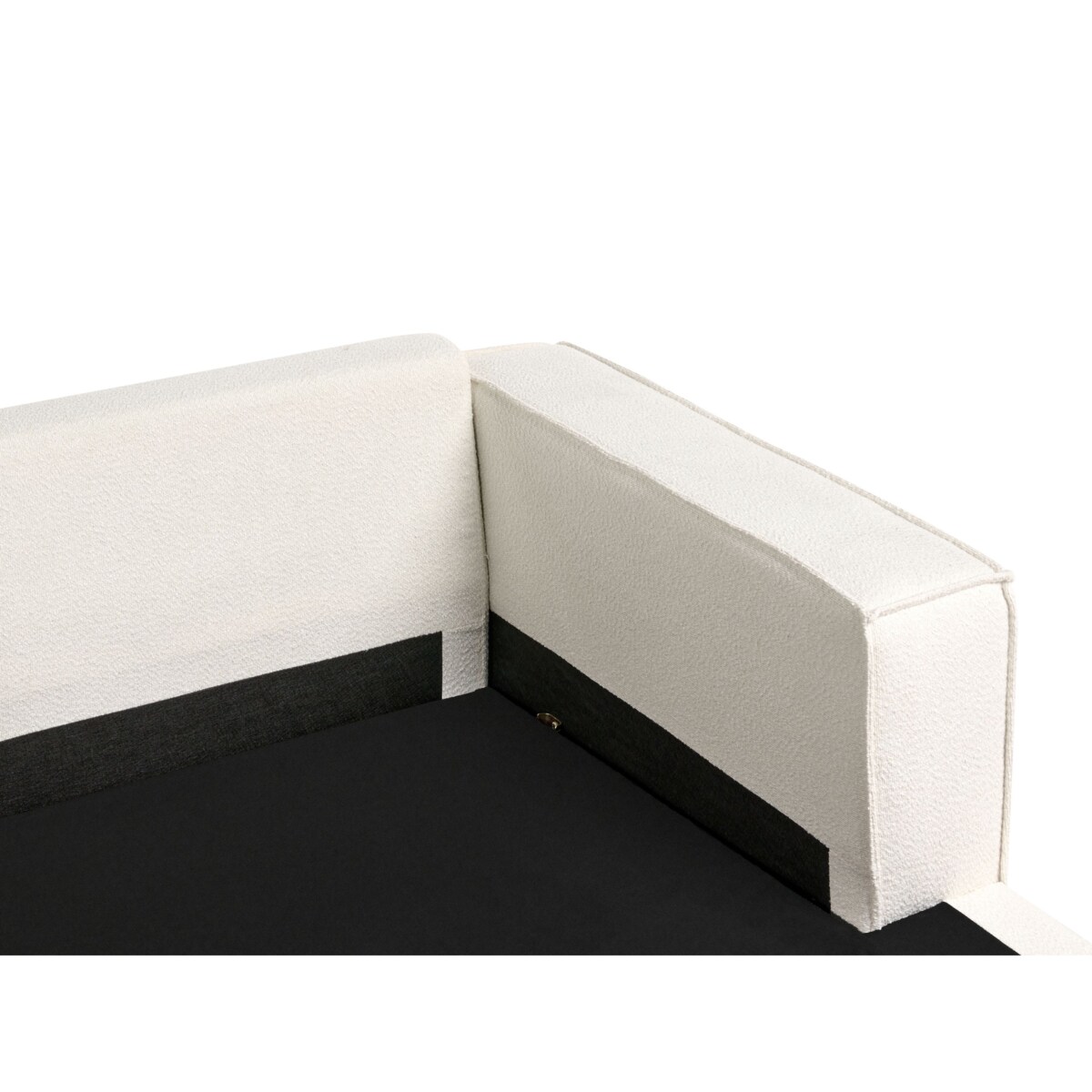 Narożnik KOLDING Boucle Jasnobeżowy Lewostronny