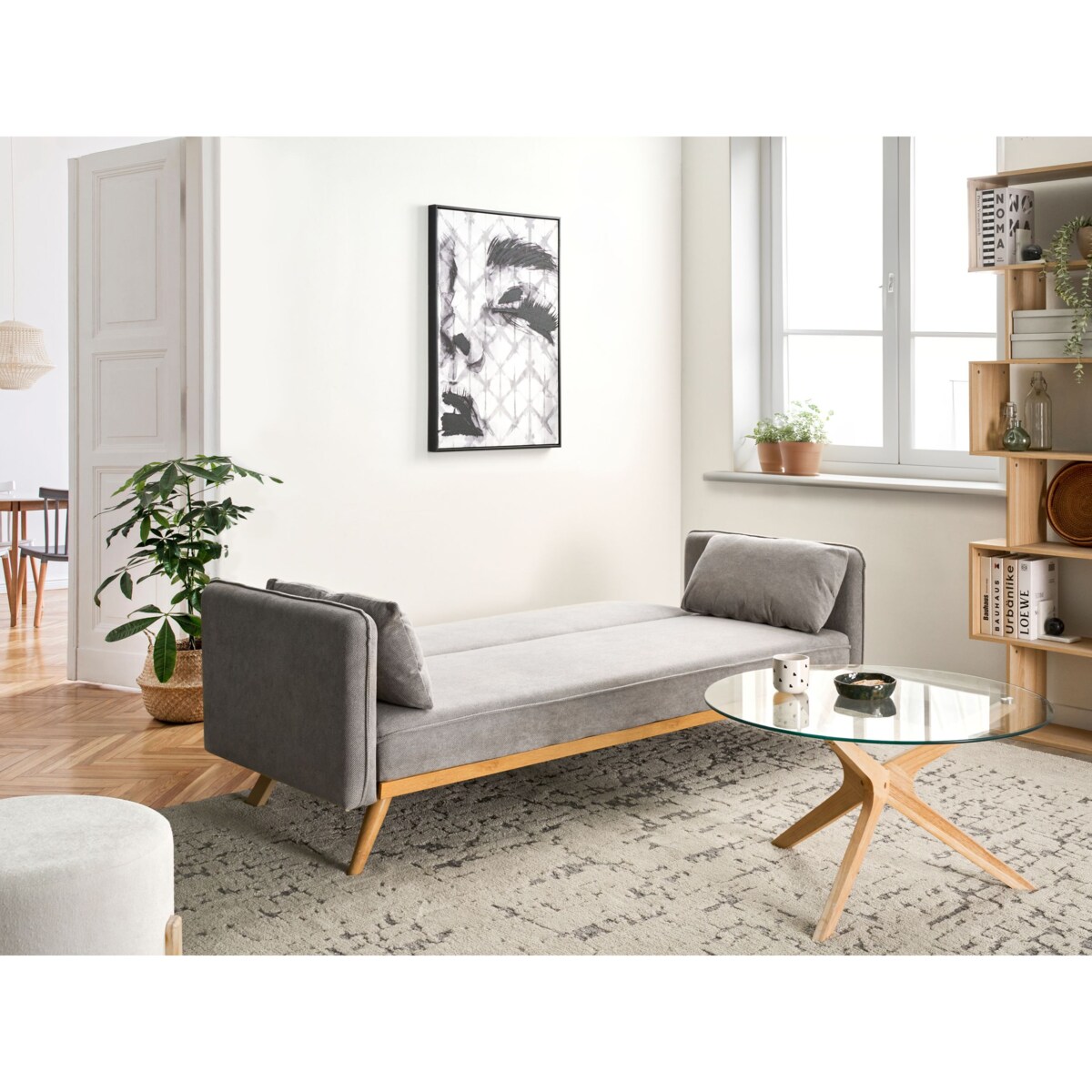 Sofa rozkładana ASAA Szary