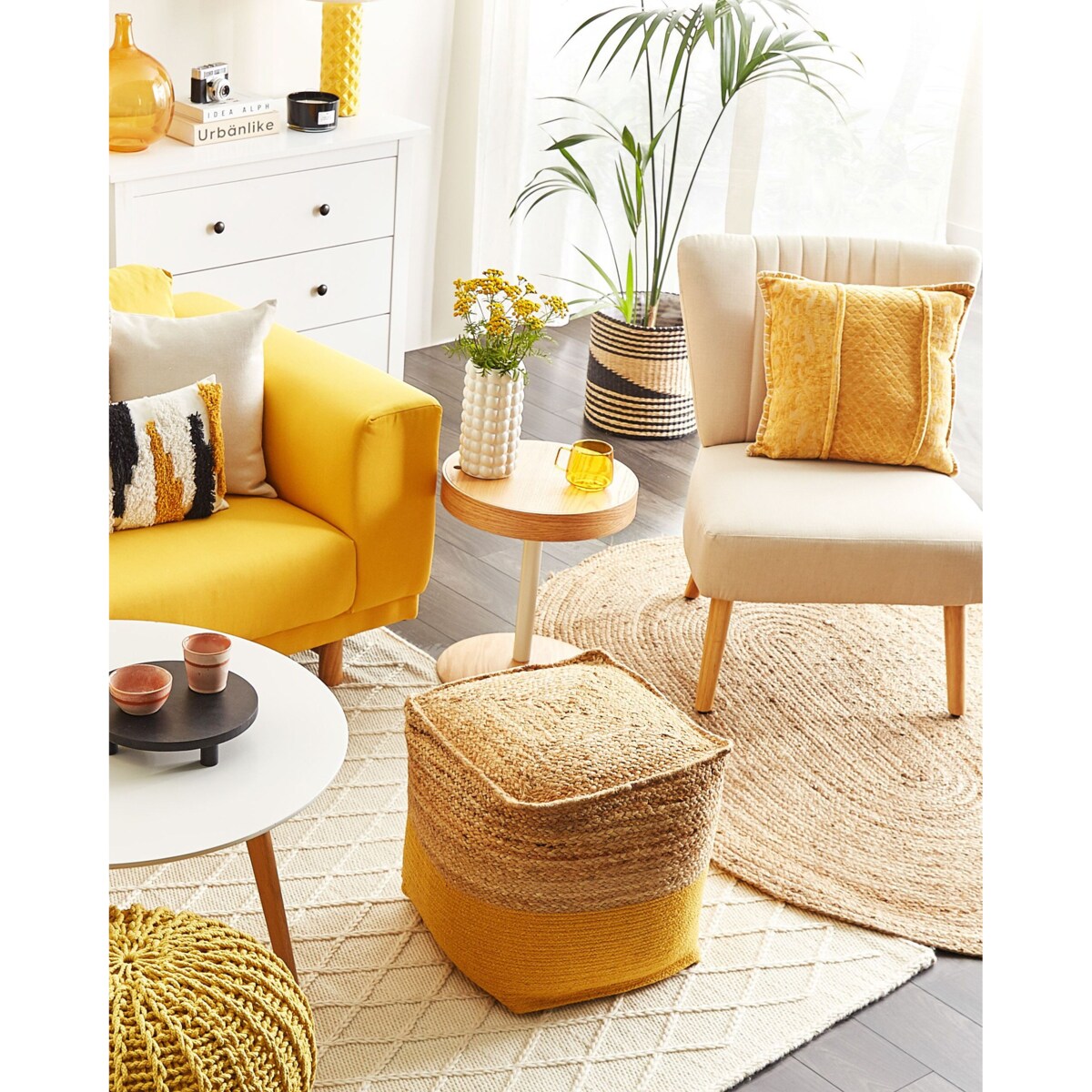 Dywan DEMIRCI Beżowy 120 x 180 cm Juta