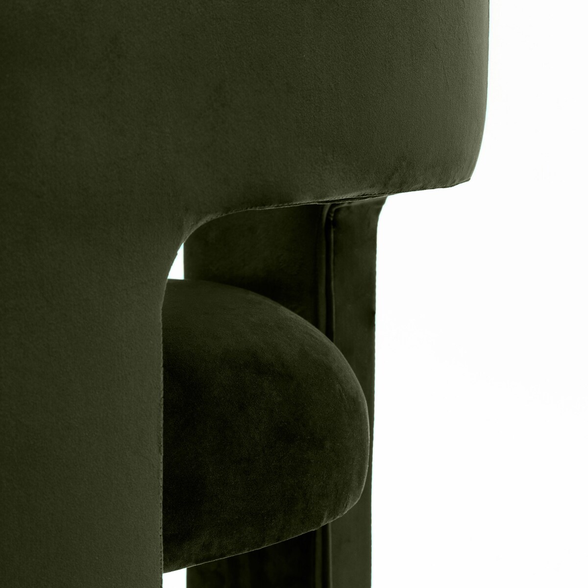Fotel wypoczynkowy aksamitny oliwkowo-zielony Tiana