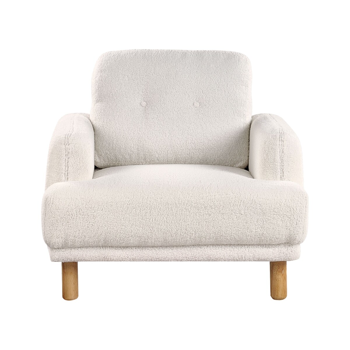 Boucle Fotel Biały TUVE