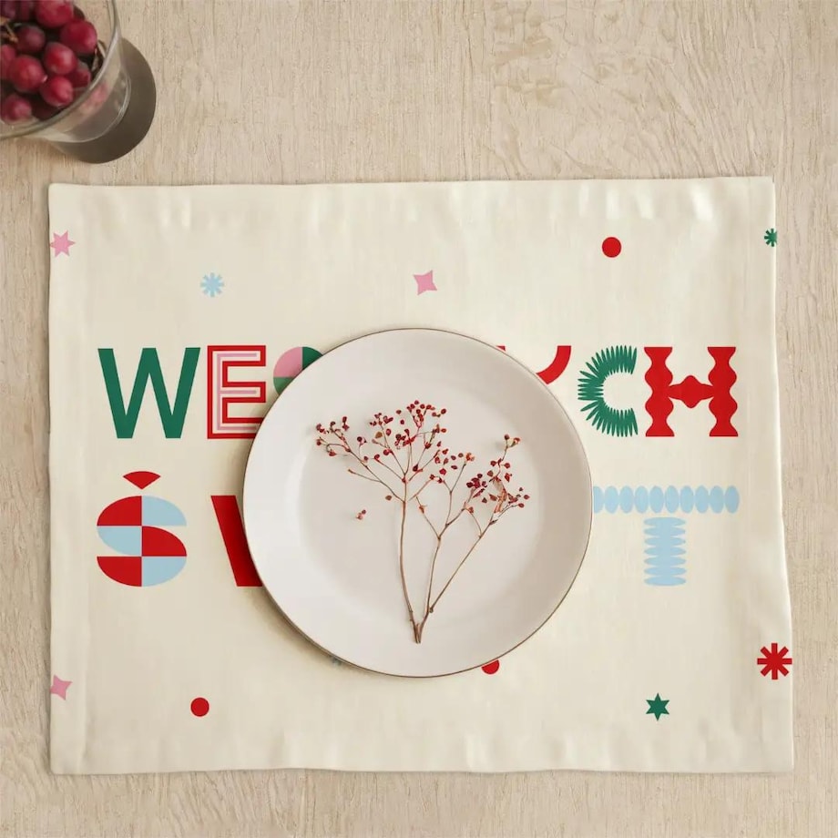Podkładki świąteczne - Wesołych świąt - napis