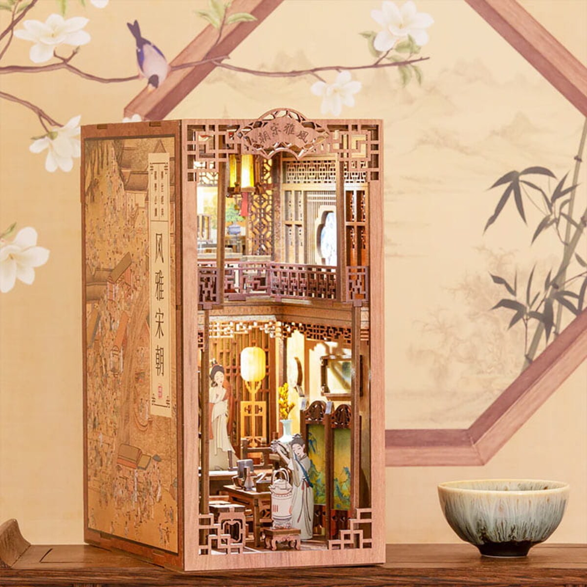 Miniaturowy domek Book Nook - Kwiat jaśminu Dynastii Qing - CuteBee