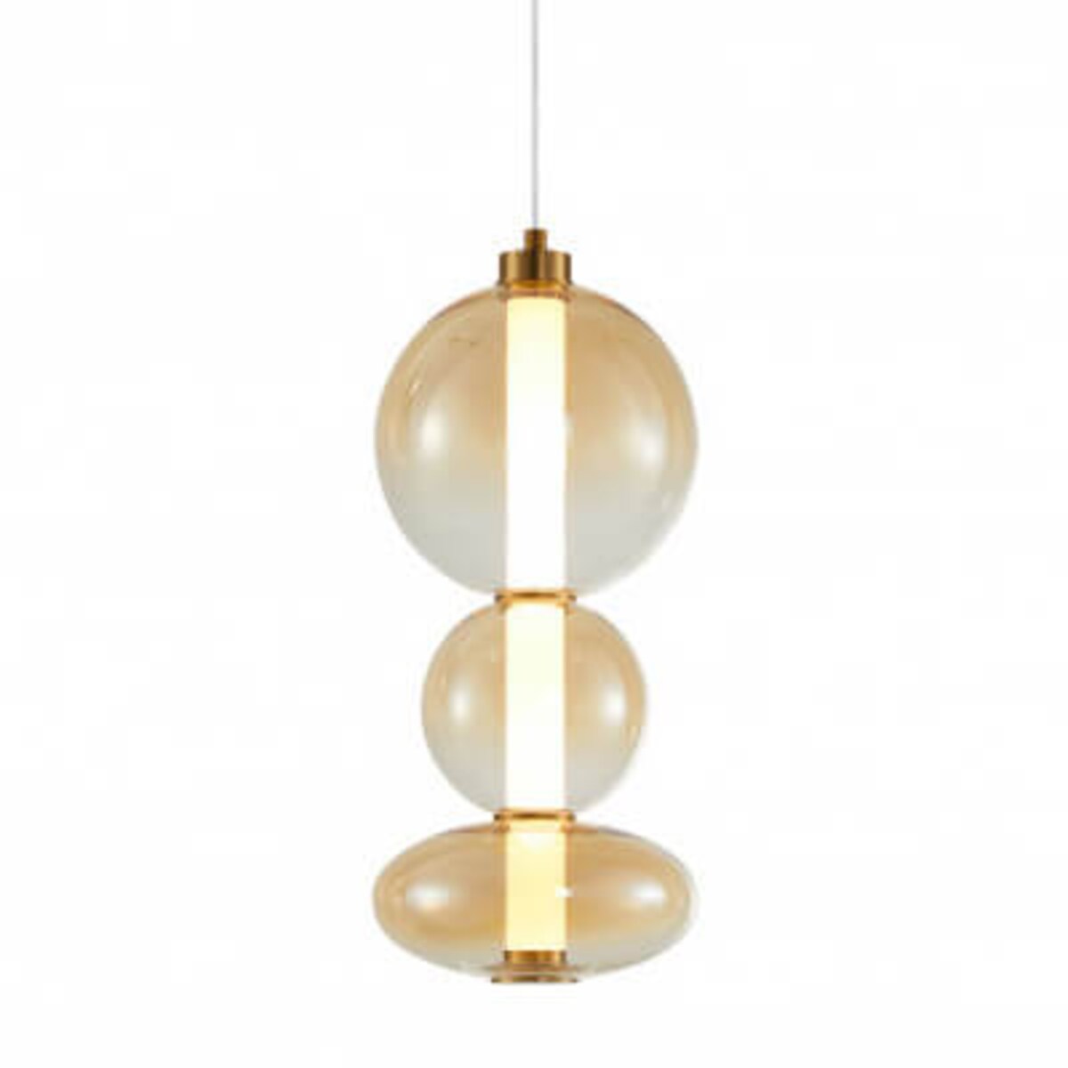 Wisząca lampa Sonte PND-24352V-24W-AB-AMB Italux LED 40W 3000K antyczny brąz