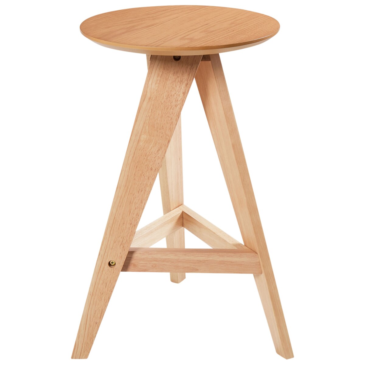 Zestaw 2 drewnianych stołków jasnobrązowy AROMA