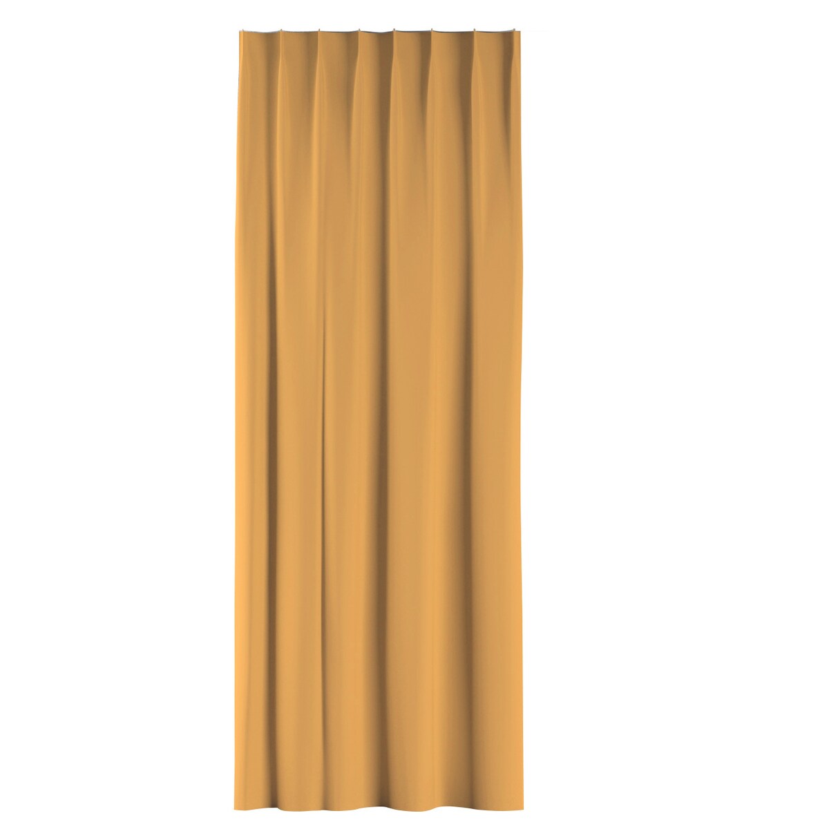 Zasłona na haczykach flex pojedynczych 130x260 miodowy żółty