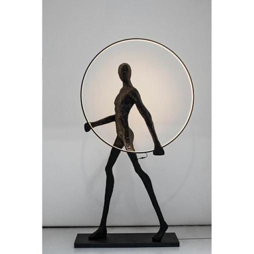 Nowoczesna lampa podłogowa Human LED 80W 3000K czarna