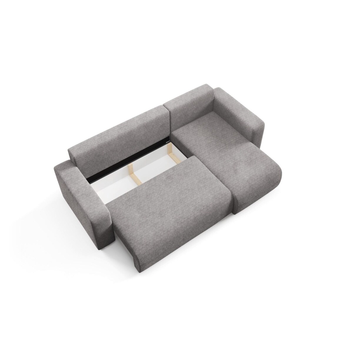 Narożnik EVORA L z pojemnikiem tkanina miękki plusz Kolor: Onega 07