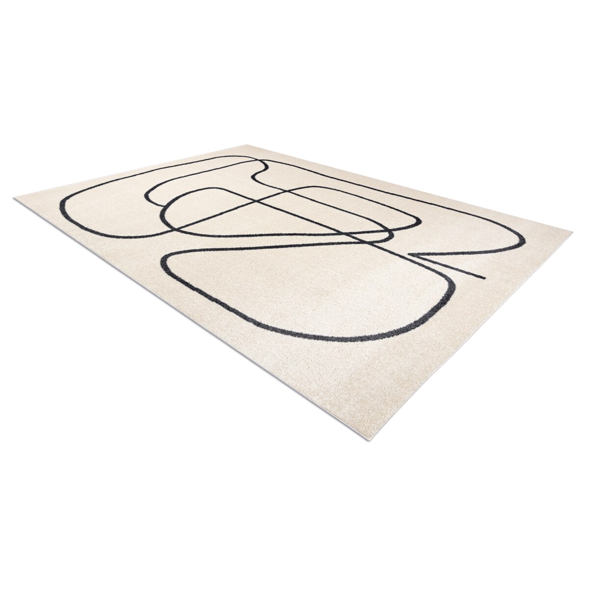 Dywan FUSION 8297 krem / ciemny szary - 80x150 cm