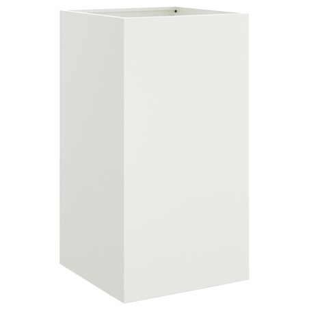 vidaXL Donica, biała, 42x38x75 cm, stal