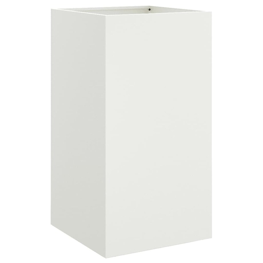 vidaXL Donica, biała, 42x38x75 cm, stal