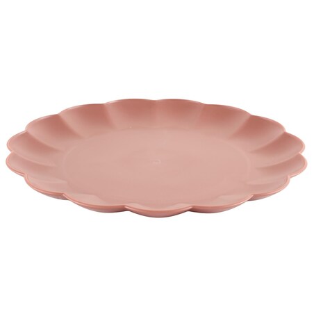 TALERZ OBIADOWY Iris 25,5 cm różowy Z TWORZYWA PP