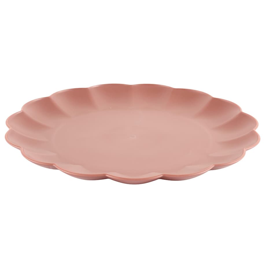 TALERZ OBIADOWY Iris 25,5 cm różowy Z TWORZYWA PP