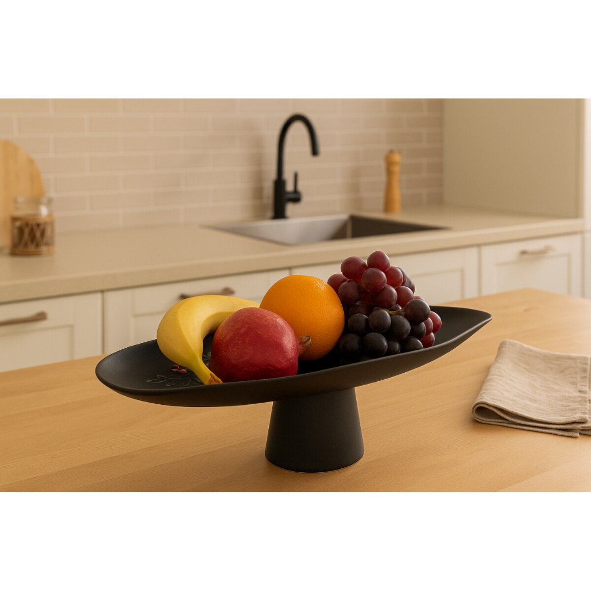 PATERA DEKORACYJNA PAELLO S CZARNA