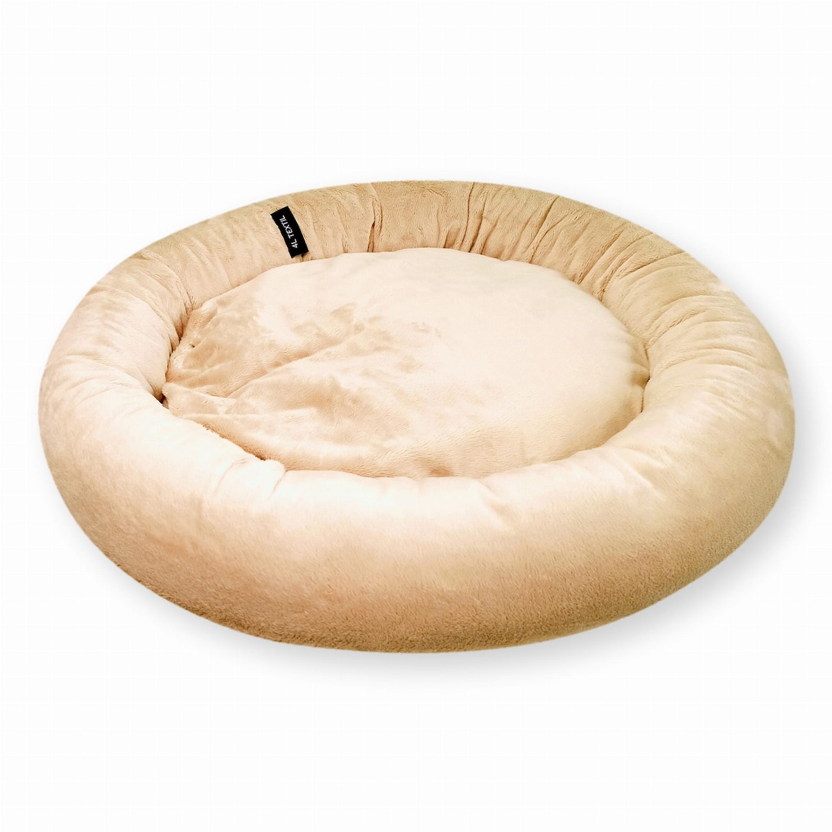 Pluszowe legowisko dla psa lub kota BUZZY, 60x55 cm, Beż