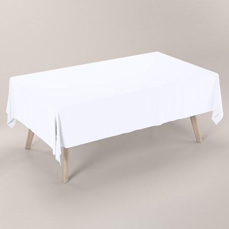 Obrus prostokątny 130 x 210 cm śnieżnobiały