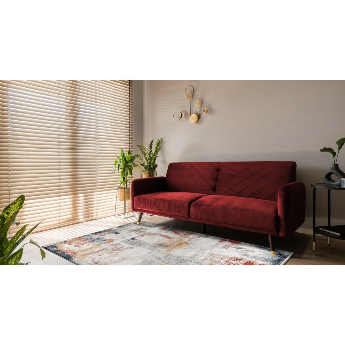 Dywan DISTIN 0144B biały / różowy / 80x150 cm