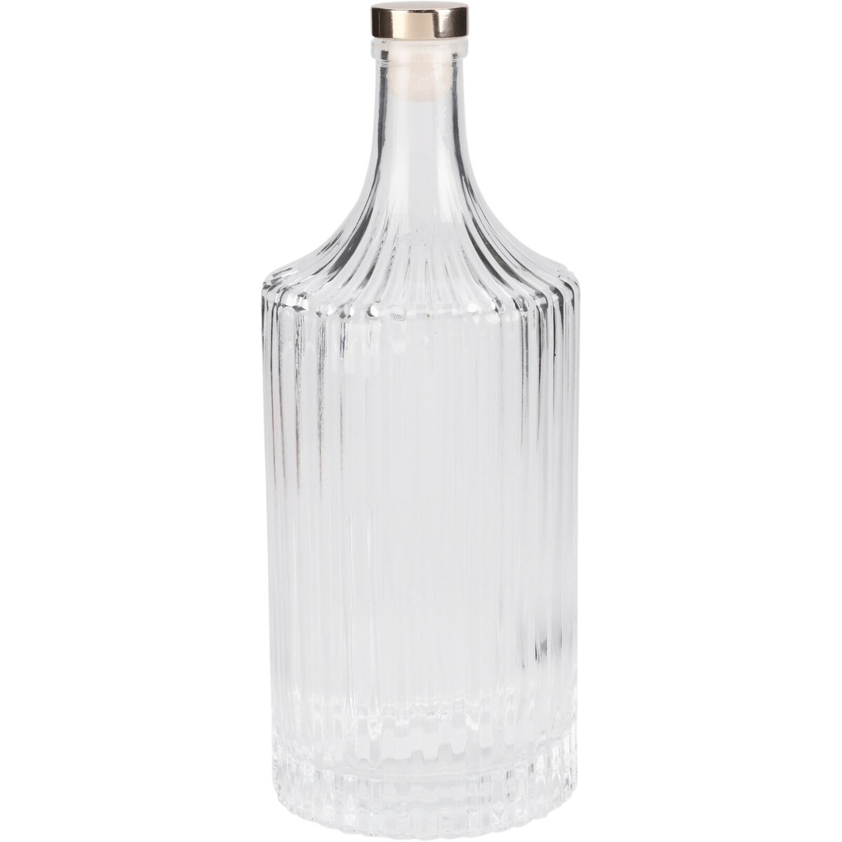 Szklana karafka ze złotym korkiem, 1l