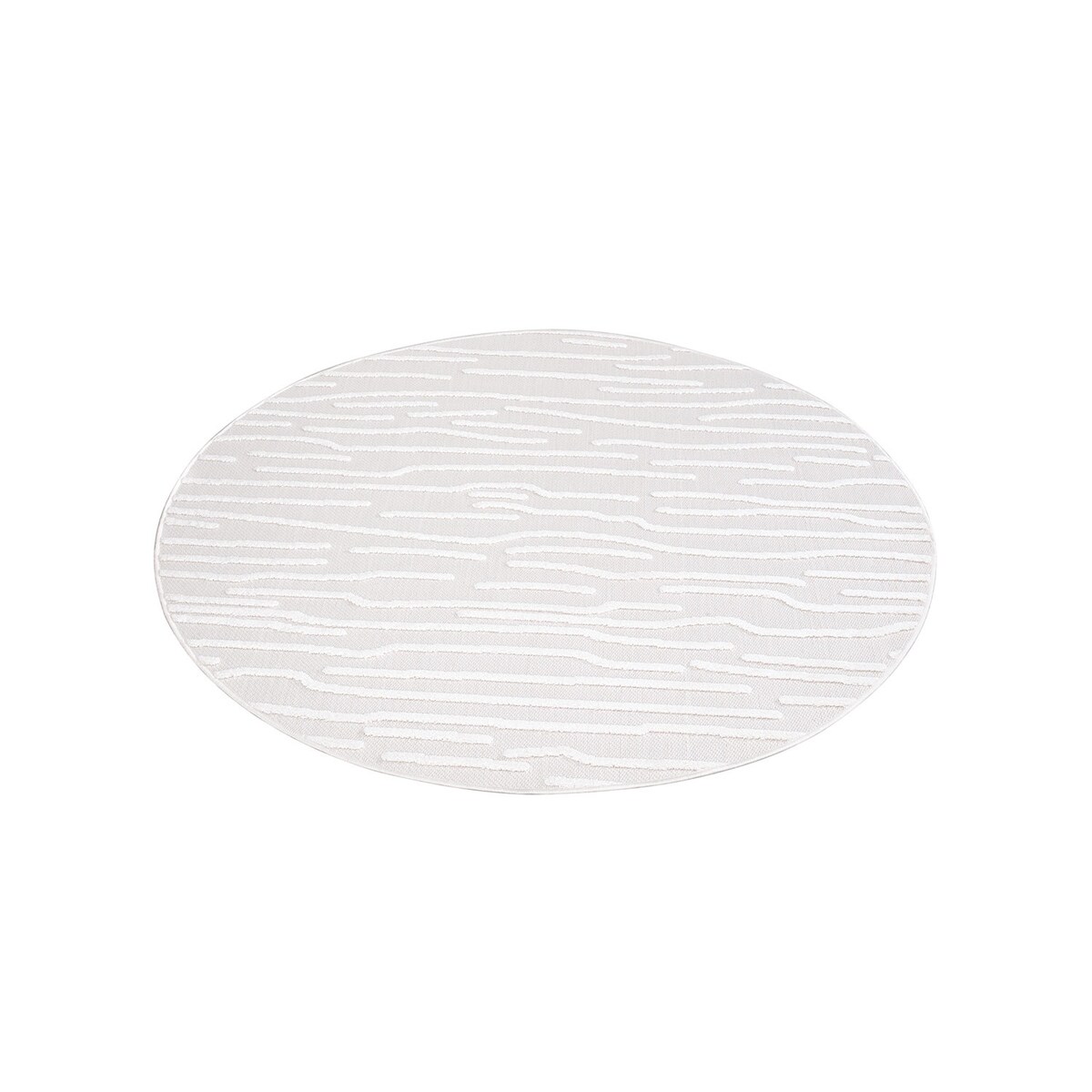 Dywan okrągły na zewnątrz i do wnętrz Sanori 4500 Krem 120x120