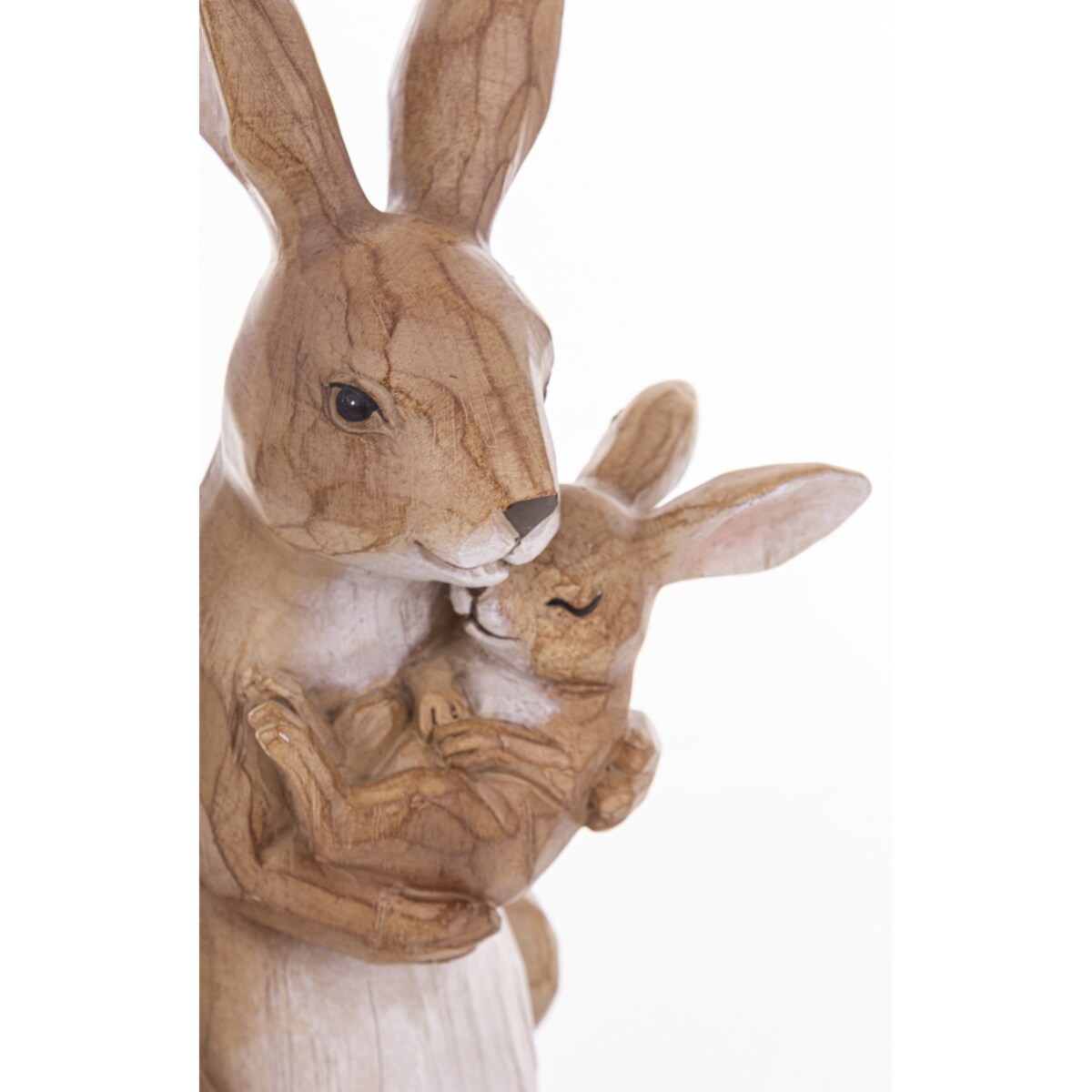 Dekoracja - króliczka z malcem w objęciach 32,5x14x18 cm CON AMORE-2