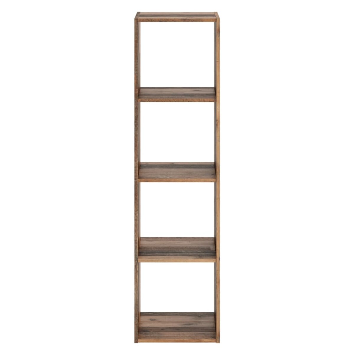 FMD Regał z 4 przegrodami, postarzane drewno