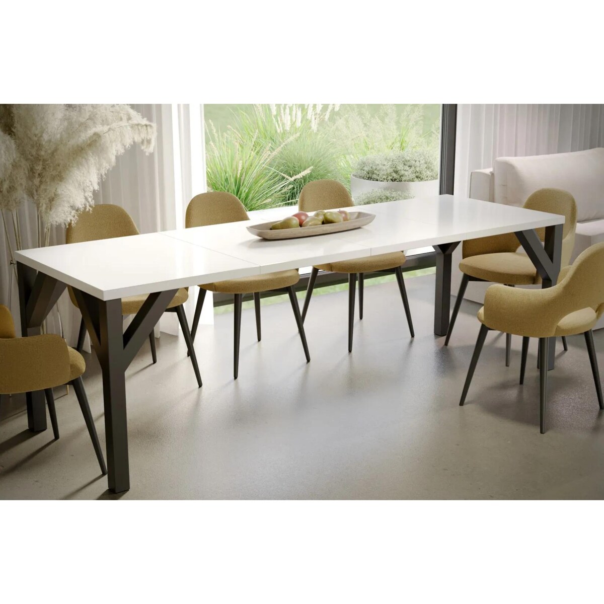 Stół rozkładany BALTIKA 130(240)x90 biały połysk