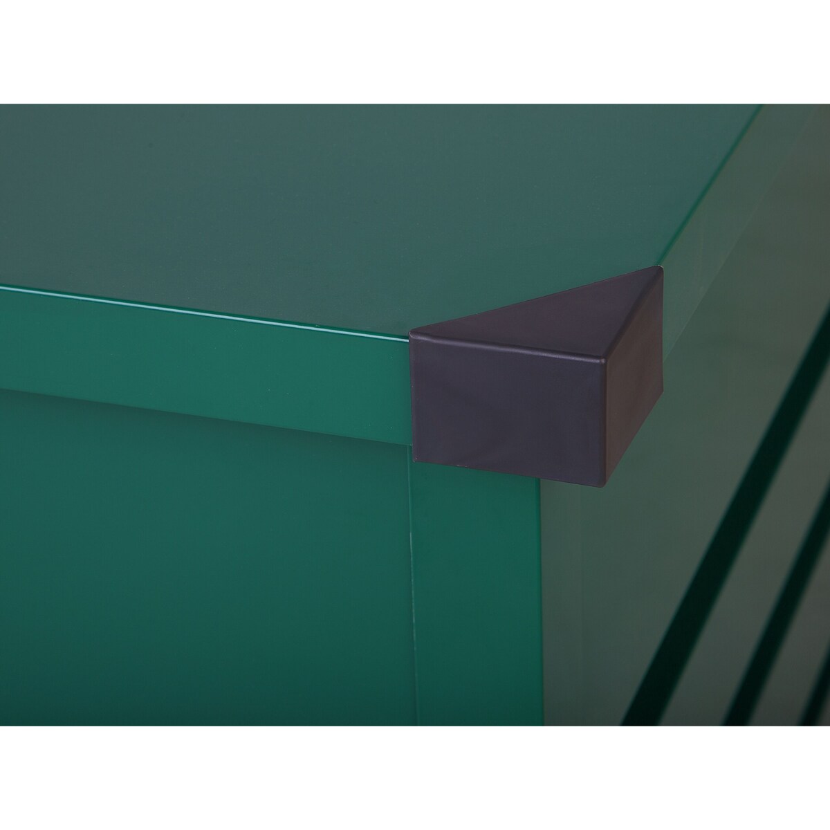 Skrzynia ogrodowa metalowa 400 l zielona CEBROSA