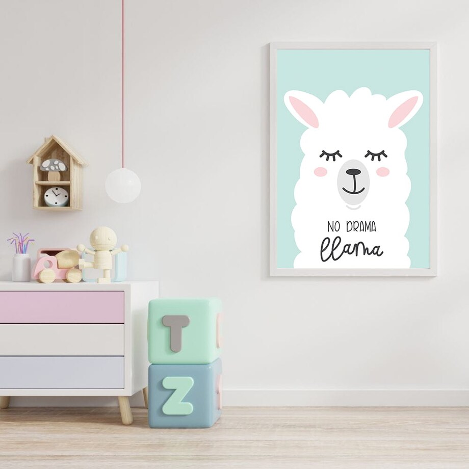 plakat spoko lama 50x70 cm