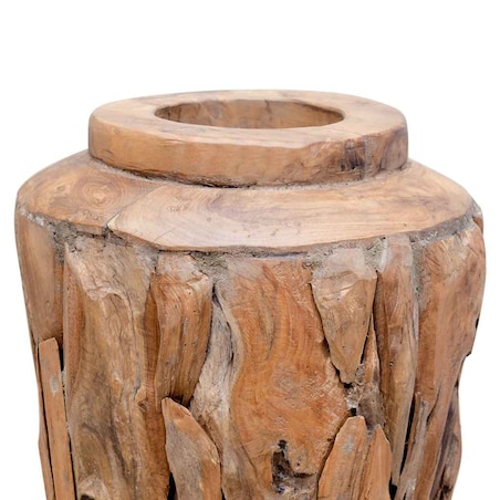 vidaXL Wazon dekoracyjny, 40x60 cm, lite drewno tekowe