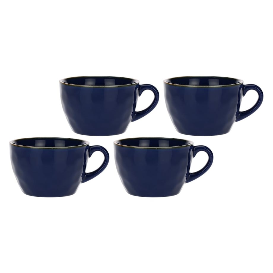 Zestaw 4 kubków śniadaniowych Concerto Blu Cobalto - Kobaltowy, 420 ml